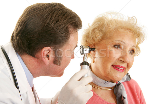 Senior Lady Gets Checkup Stock photo © lisafx