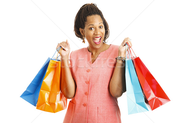 Happy Shopper with Bargains Stock photo © lisafx