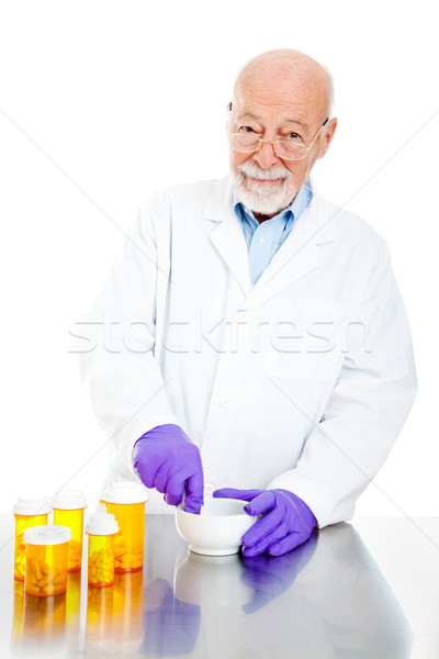 Pharmacist Filling Prescriptions Stock photo © lisafx
