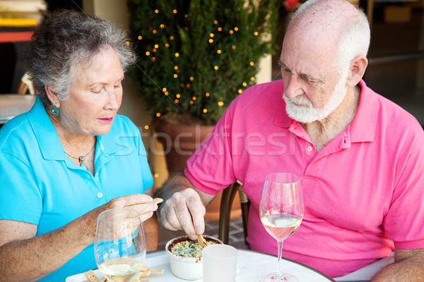 Serious Senior Diners Stock photo © lisafx