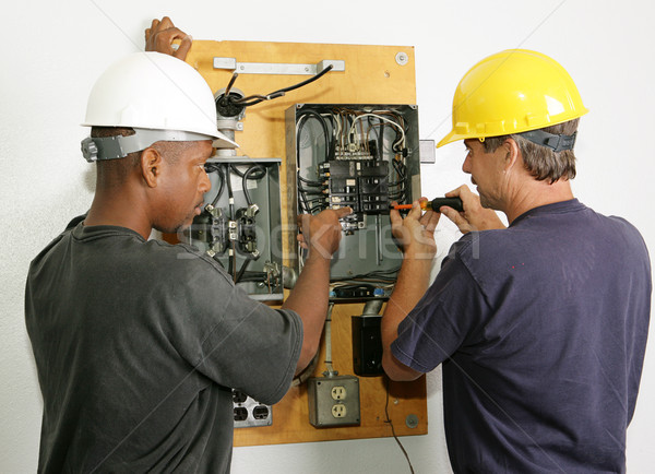 Electricians Repair Panel Stock photo © lisafx