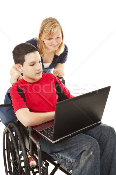 Stock photo: School Kids Online