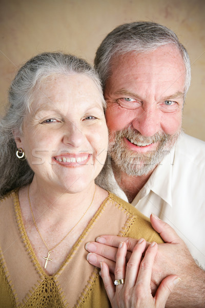 Traditioneel christelijke huwelijk portret mooie Stockfoto © lisafx