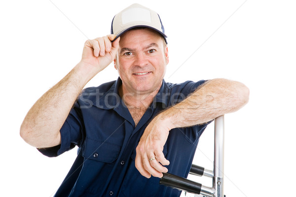 Delivery Man Tips Hat Stock photo © lisafx