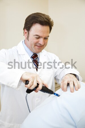 Einstellung Chiropraktiker elektronischen Tool Diagnose Wirbelsäule Stock foto © lisafx