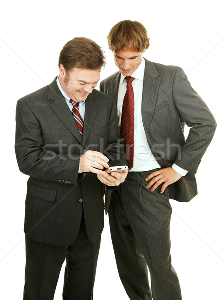 Businessmen Play Electronic Games Stock photo © lisafx
