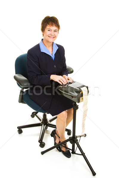 Court Reporter Isolated Stock photo © lisafx