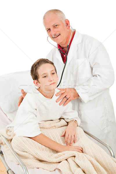 Pediatrician Examines Little Boy Stock photo © lisafx