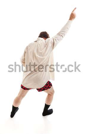 Kockázatos üzlet középkorú férfi tánc körül zokni Stock fotó © lisafx