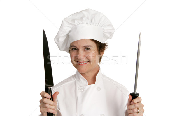 Chef With Knife Stock photo © lisafx