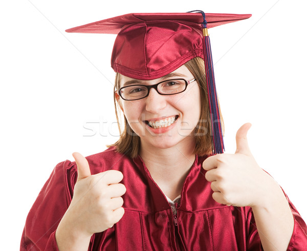 Female Graduate Thumbs Up Stock photo © lisafx