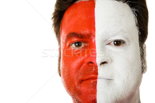 Fan in Face Paint Stock photo © lisafx