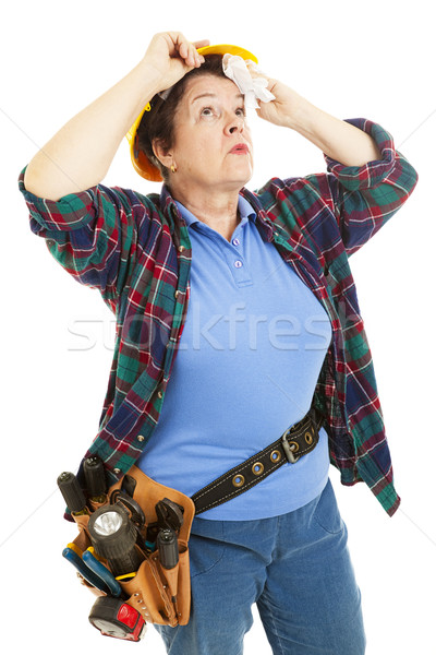 Female Worker - Hot and Tired Stock photo © lisafx
