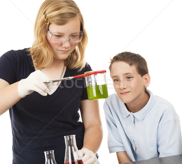 Science Kids - Chemistry Stock photo © lisafx