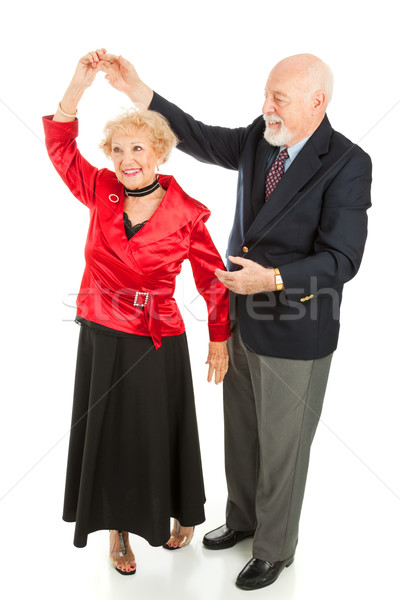 Stock fotó: Idős · tánc · pörgés · férfi · feleség · tánc