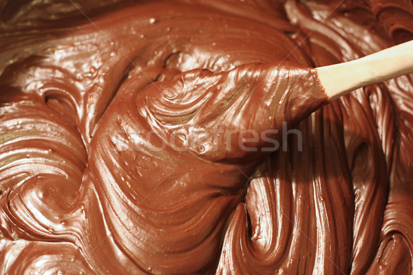 Stirring Chocolate Fudge Stock photo © lisafx