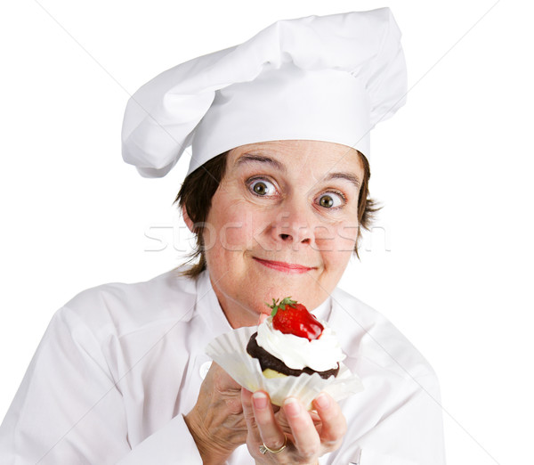 Enthusiastic Pastry Chef Stock photo © lisafx