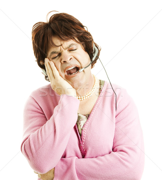 Phone Worker - Sleepy Stock photo © lisafx