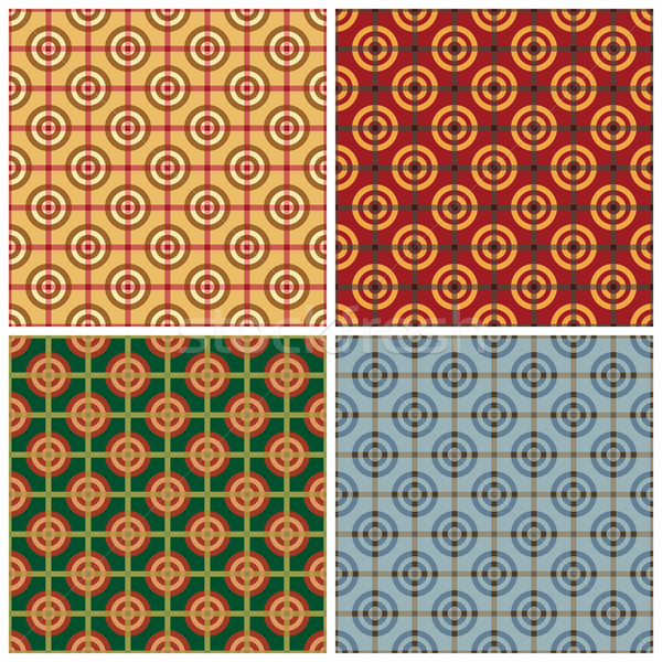 Volltreffer Muster Vektor geometrischen vier Stock foto © Lisann