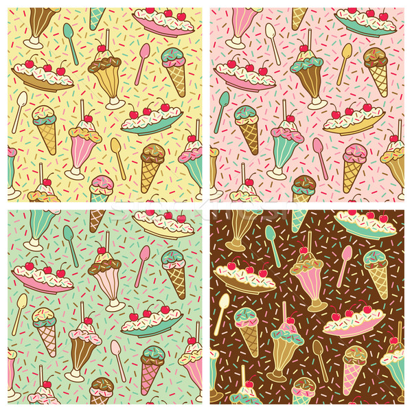 Ice Cream Pattern Stock photo © Lisann