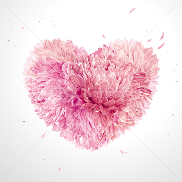 [[stock_photo]]: Fleur · coeur · saint · valentin · fleurs · printemps · mariage