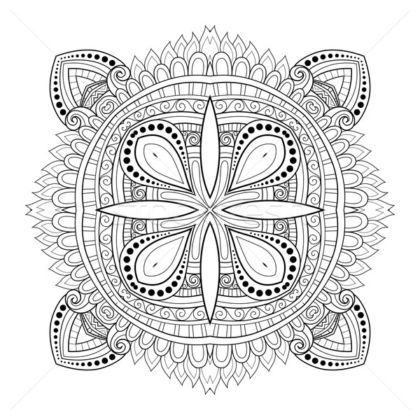 Foto stock: Vector · hermosa · monocromo · cuadrados