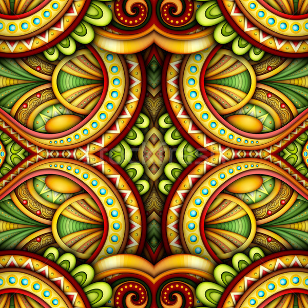 Colored Seamless Tile Pattern, Fantastic Kaleidoscope Stock photo © lissantee
