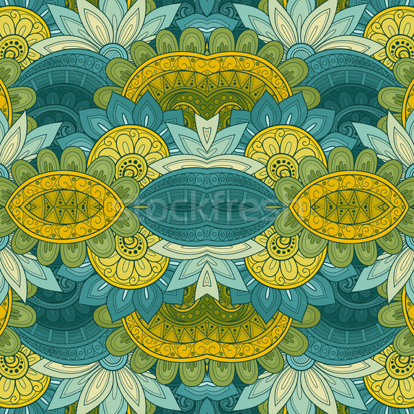 Vector Seamless Abstract Tribal Pattern Stock photo © lissantee