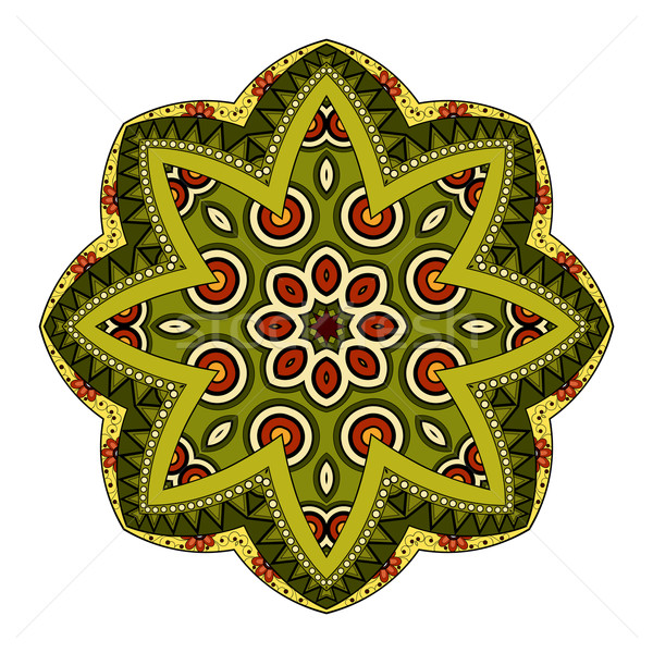 Vector mooie gekleurd mandala etnische Stockfoto © lissantee