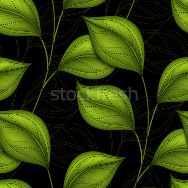 Stock fotó: Vektor · végtelenített · virágmintás · minta · kézzel · rajzolt · textúra