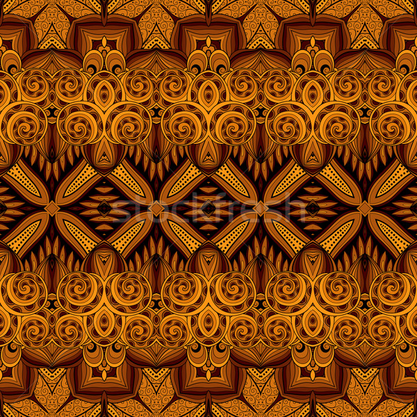 Stockfoto: Vector · naadloos · abstract · Tribal · patroon