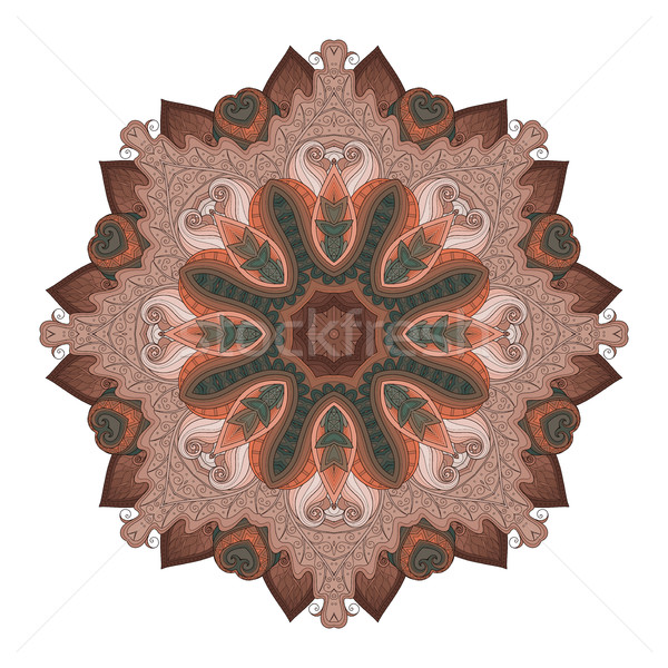 Stock foto: Vektor · schönen · Kontur · Mandala