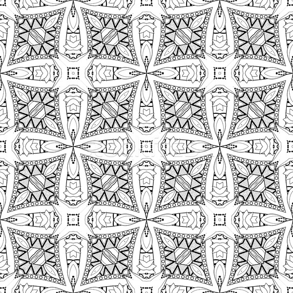 Vector Seamless Vintage Black and White Lace Pattern Stock photo © lissantee