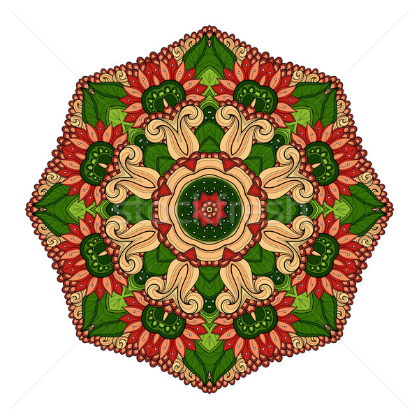 Vector Beautiful Deco Colored Mandala Stock photo © lissantee