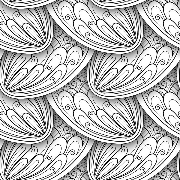 Monocromático étnico motivos textura Foto stock © lissantee