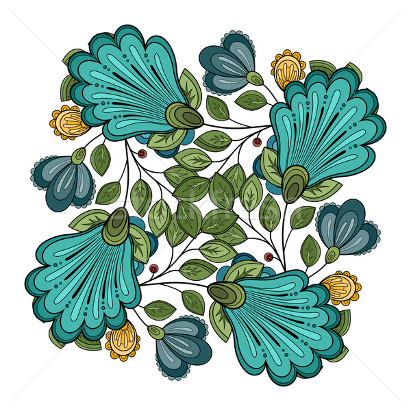 Vector Colored Floral Background Stock photo © lissantee