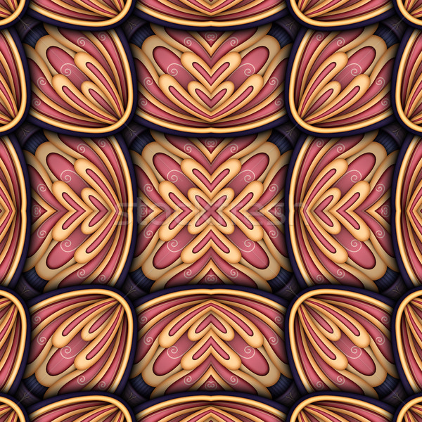 Stock foto: Fliese · Muster · fantastisch · Kaleidoskop