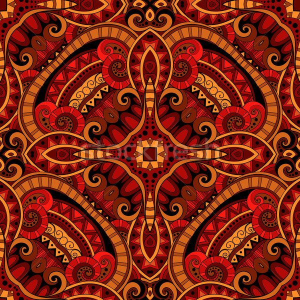 Stock photo: Vector Seamless Colored Ornate Pattern