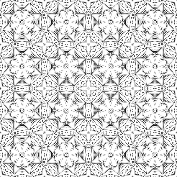 Vector Seamless Vintage Black and White Lace Pattern Stock photo © lissantee