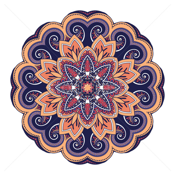 Vector mooie gekleurd mandala etnische Stockfoto © lissantee
