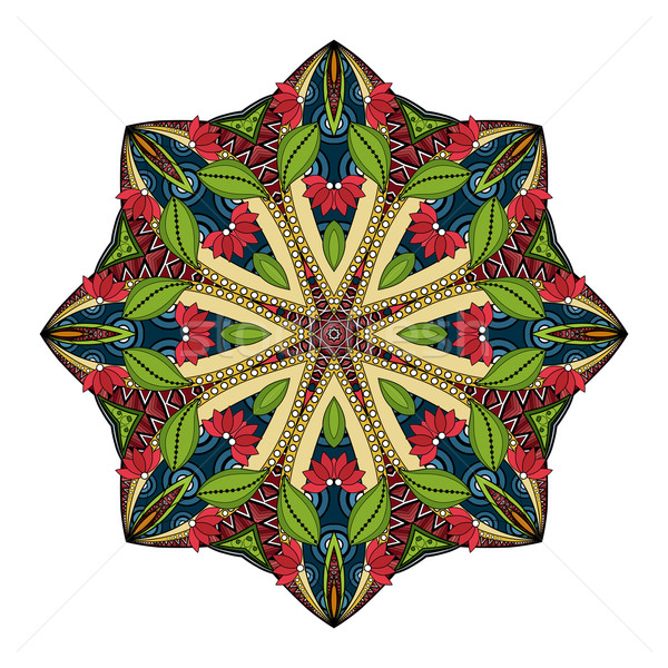 Vector Beautiful Deco Colored Mandala Stock photo © lissantee