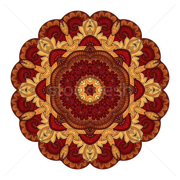 Stock foto: Vektor · schönen · Kontur · Mandala