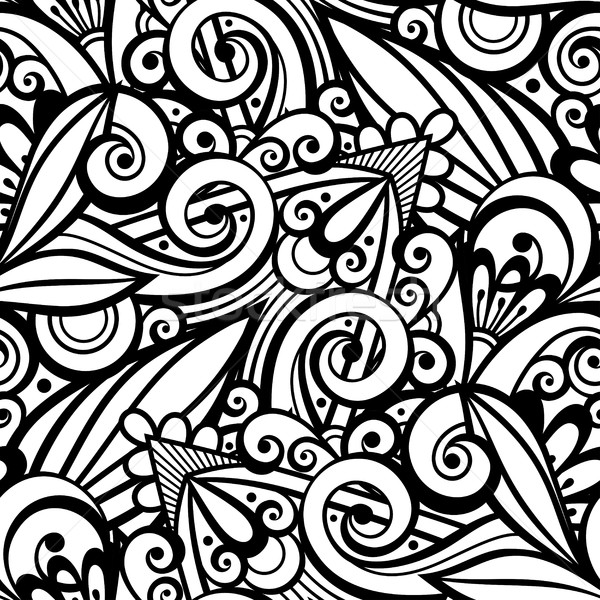 Vector monocrom ornament Imagine de stoc © lissantee