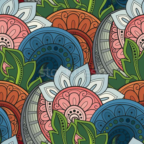 Vector Seamless Floral Pattern Stock photo © lissantee