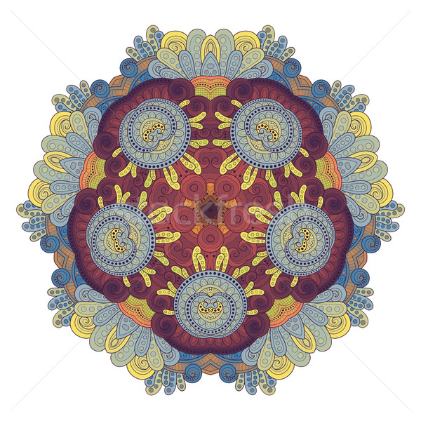 Vector Beautiful Deco Colored Contour Star Stock photo © lissantee