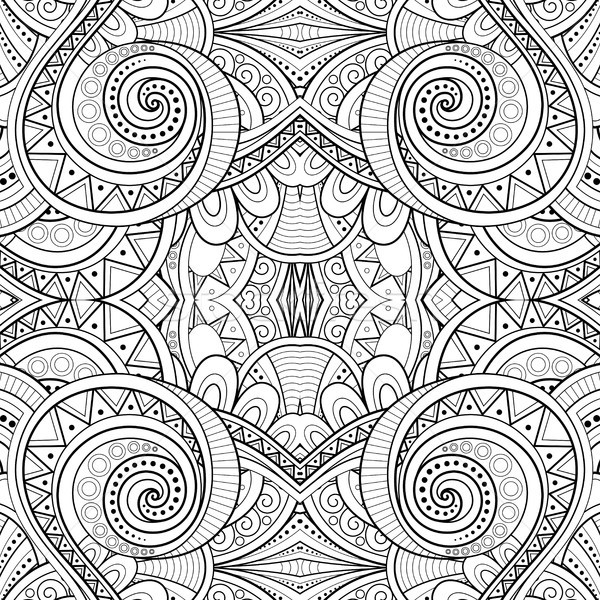 Stock photo: Monochrome Seamless Tile Pattern, Fancy Kaleidoscope