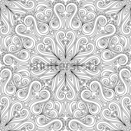 Vector fara sudura abstract negru alb tribal model Imagine de stoc © lissantee