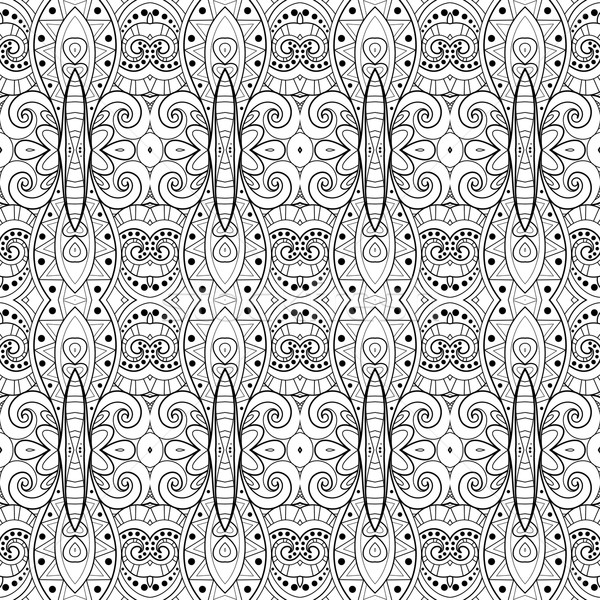 Vector Seamless Vintage Black and White Lace Pattern Stock photo © lissantee