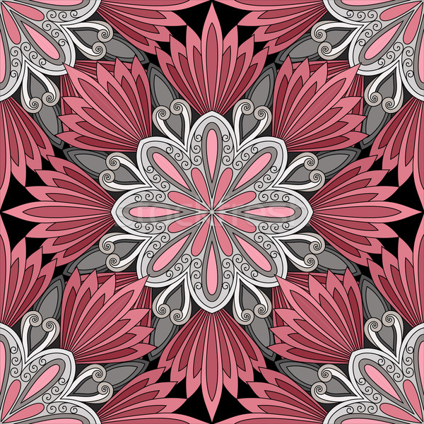 Vector Seamless Colored Ornate Pattern Stock photo © lissantee