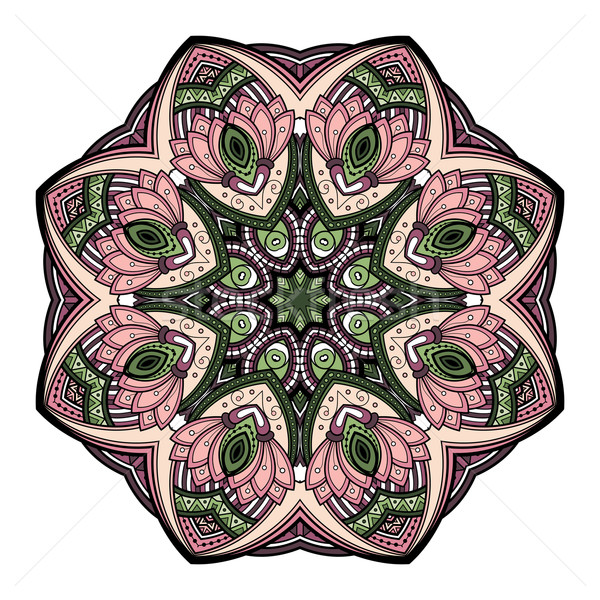 Vector Beautiful Deco Colored Mandala Stock photo © lissantee